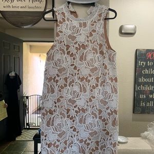 Vici collection white lace dress